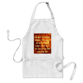 not accident prone adult apron