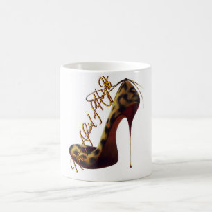 "Not Afraid of Heights" Tres Chic High Heel Design Coffee Mug