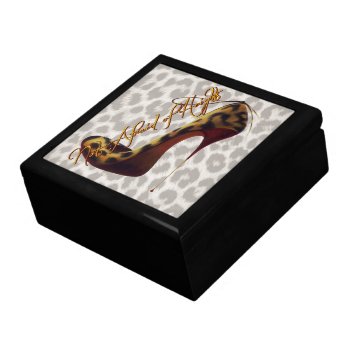 "not Afraid Of Heights" Tres Chic High Heel Design Jewelry Box by riverme at Zazzle