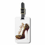 "Not Afraid of Heights" Tres Chic High Heel Design Luggage Tag