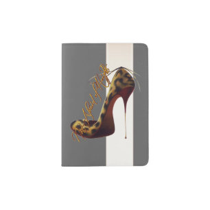 "Not Afraid of Heights" Tres Chic High Heel Design Passport Holder