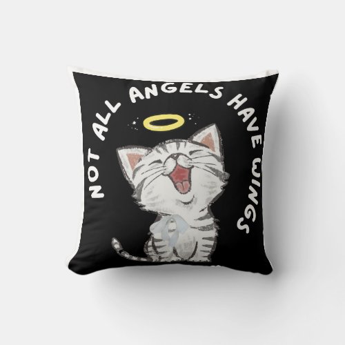 Not All Angels Have Wings Throw Pillow