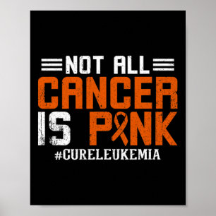Not All Cancer Is Pink Leukemia Awareness Month Poster
