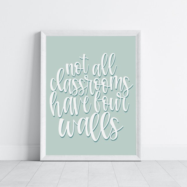 Not All Classrooms Have Four Walls Homeschool Poster (Creator Uploaded)