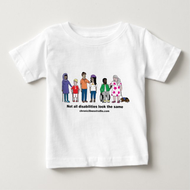 Not All Disabilities Look the Same Kids' Shirt (Front)