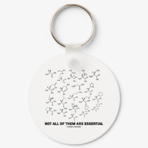 Not All Of Them Are Essential (20 Amino Acids) Keychain