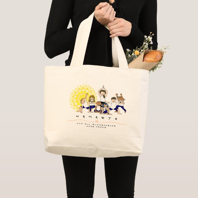 Not All Super Heroes Wear Capes Yoga Teacher Bag (Front (Product))