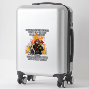 Not All Superheroes...Firefighter Sticker