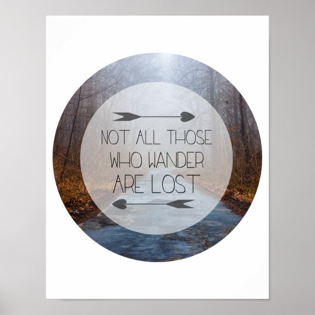Not All Those Who Wander Are Lost Poster (Front)