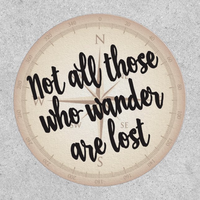 Not all those who wander quote patch (Front)