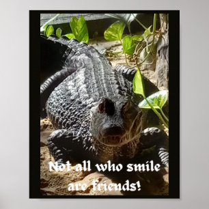 Not all who smile are friend's inspirational poster