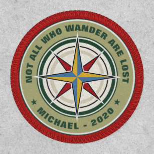 Not All Who Wander Are Lost Adventure Compass Patch