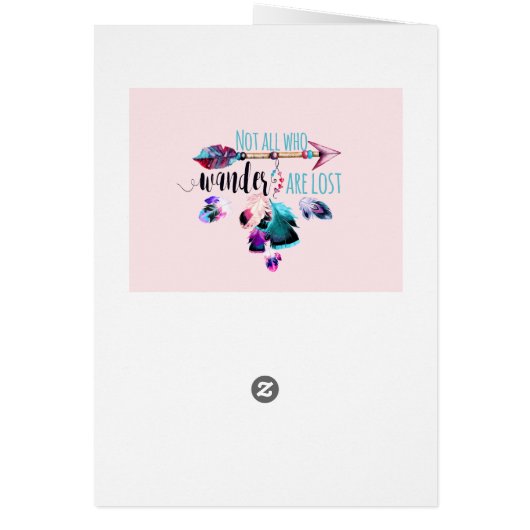 Not All Who Wander Are Lost Bohemian Wanderlust (Back)