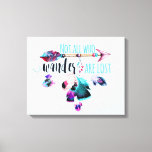 Not All Who Wander Are Lost Bohemian Wanderlust Canvas Print