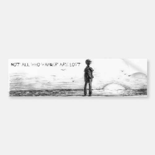 Not All Who Wander Are Lost Bumper Sticker