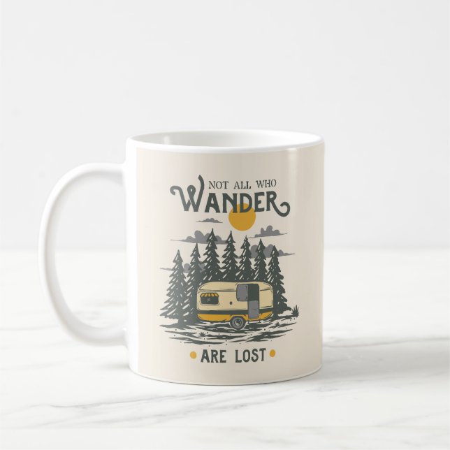 Not All Who Wander are Lost Coffee Mug (Left)