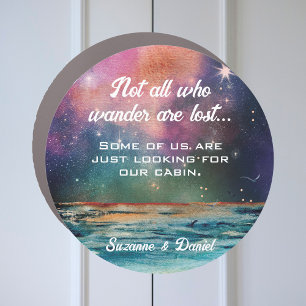 Not All Who Wander Are Lost Couple's Cruise Door Car Magnet