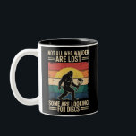 Not All Who Wander Are Lost Funny Disc Golf Disc  Two-Tone Coffee Mug<br><div class="desc">Not All Who Wander Are Lost Funny Disc Golf Disc Golf Player</div>