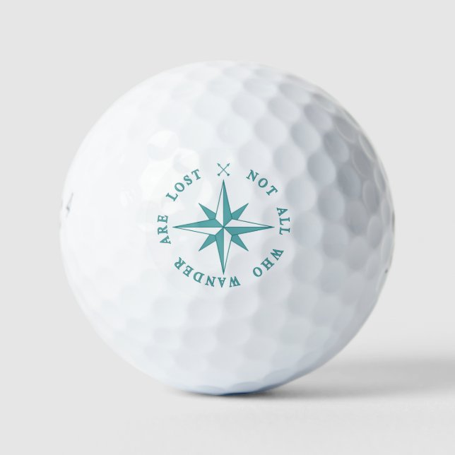Not All Who Wander Are Lost Golf Balls (Front)