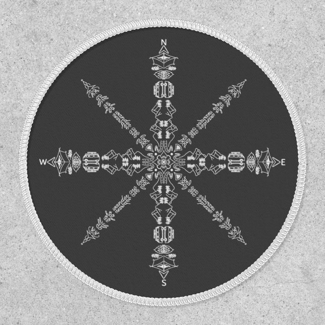 Not all who wander are lost. Hidden words Patch (Front)