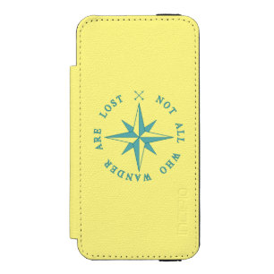 Not All Who Wander Are Lost iPhone SE/5/5s Wallet Case