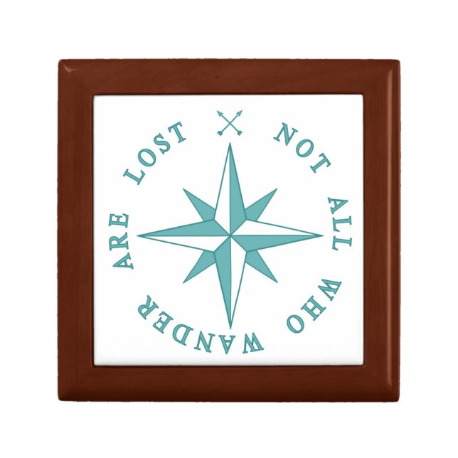 Not All Who Wander Are Lost Jewelry Box (Front)