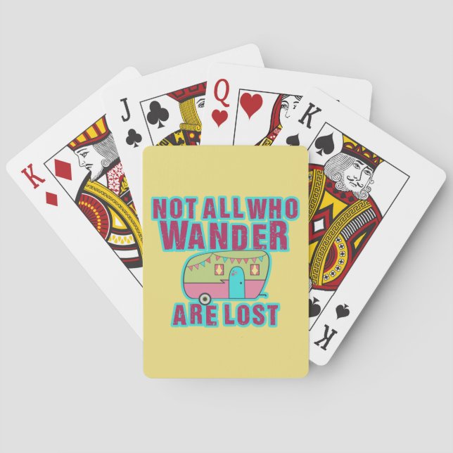 Not All Who Wander Are Lost Playing Cards (Back)