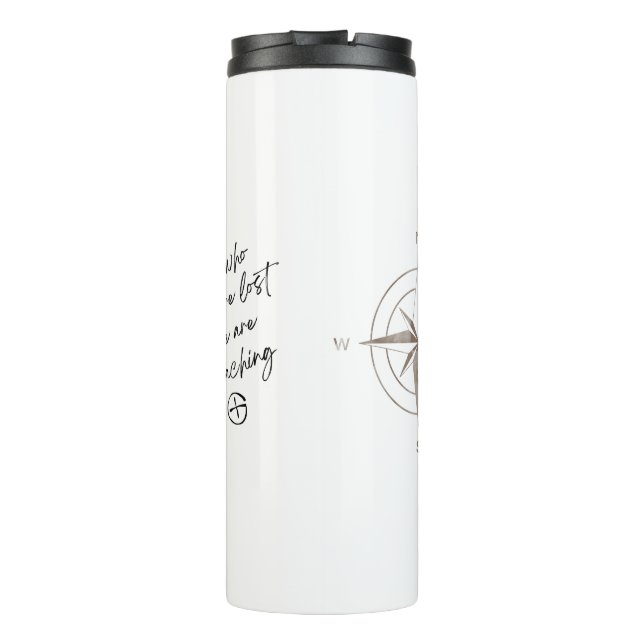 Not all who wander are lost, some are geocaching thermal tumbler (Back)