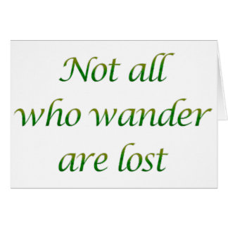 Not All Who Wander Cards