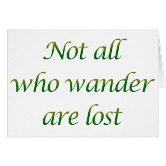 Not All Who Wander Cards (Front Horizontal)