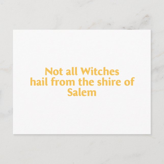 Not All Witches Postcard (Front)