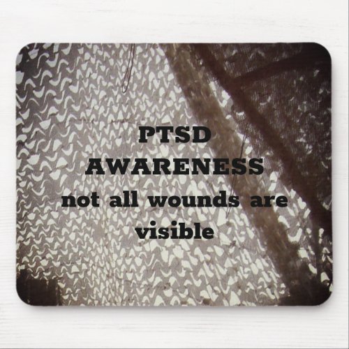 Not All Wounds are Visible PTSD Clipboard Mouse Pa Mouse Pad