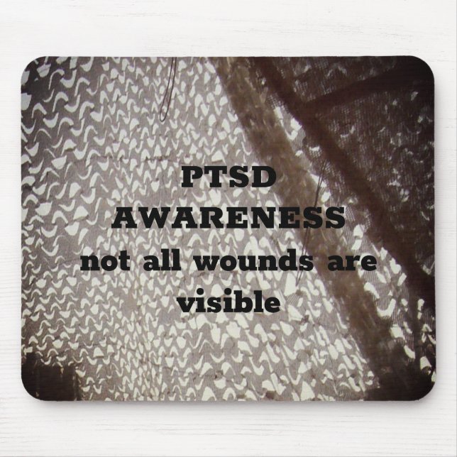 Not All Wounds are Visible PTSD Clipboard Mouse Pa Pad (Front)