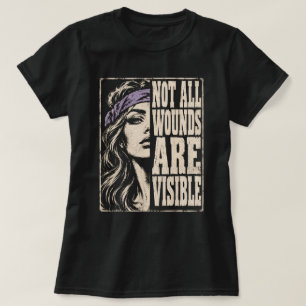 Not All Wounds Are Visible Shirt, Mental Health Aw T-Shirt