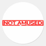 Not amused Stamp Classic Round Sticker