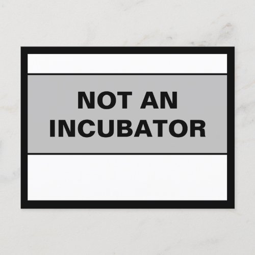 Not an incubator women are people postcard