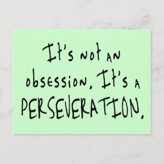 Not an Obsession Postcard