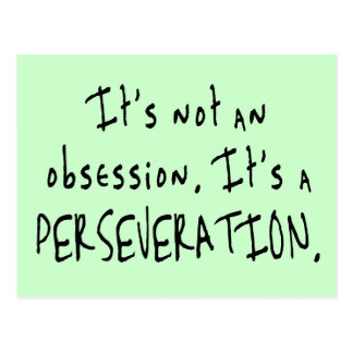 Not an Obsession Postcard