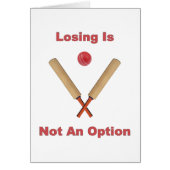 Not An Option Cricket (Front)