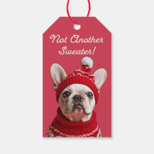 Not Another Sweater! French Bulldog Gift Tag