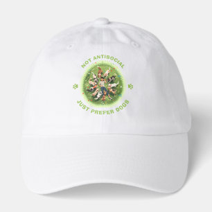 Not Antisocial - Just Prefer Dogs - Dog Person Hat