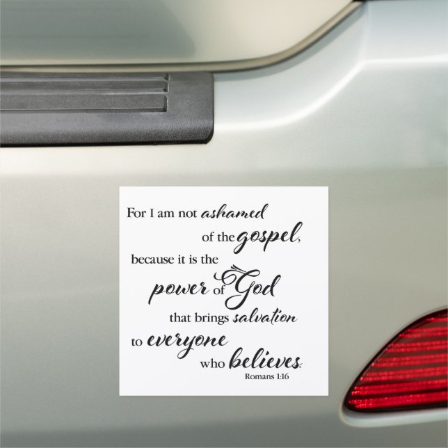 Not ashamed   car magnet (In Situ)