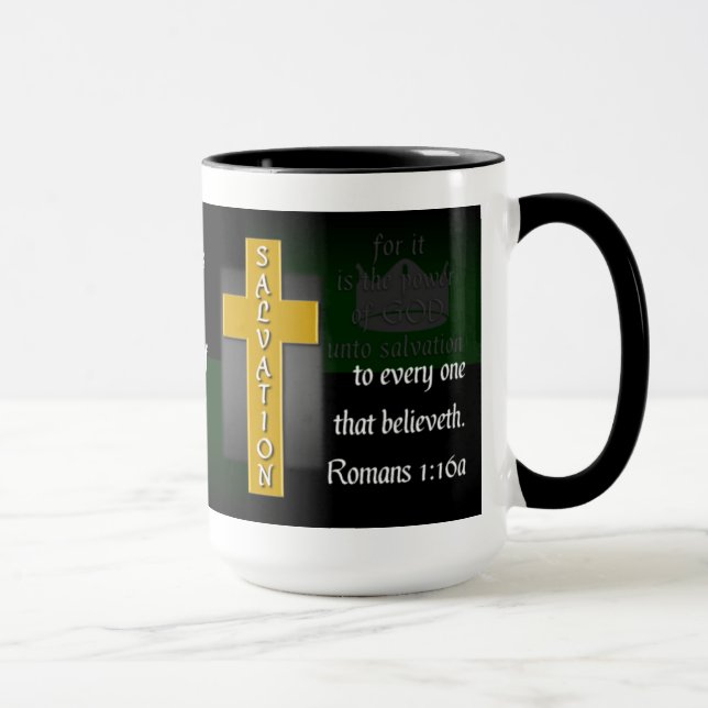 Not Ashamed Christian Bible Verse Coffee Mug (Right)
