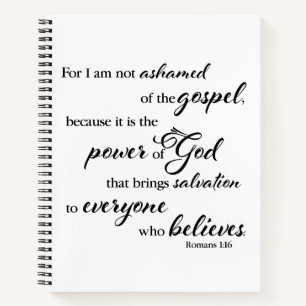 Not ashamed   notebook