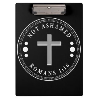 Not Ashamed of the Gospel Christian Verse Clipboard
