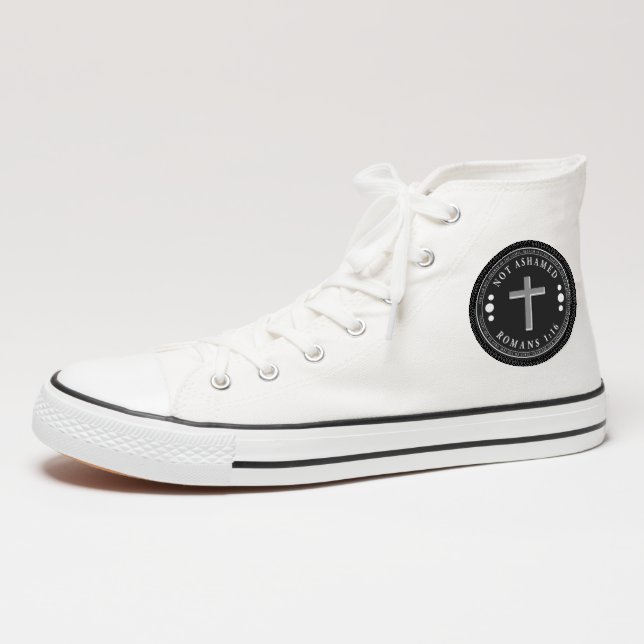 Not Ashamed of the Gospel Christian Verse  Patch (On Shoe Ankle)