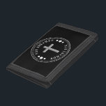 Not Ashamed of the Gospel Christian Verse Trifold Wallet<br><div class="desc">Not Ashamed of the Gospel Christian Verse with cross in the middle and Romans 1:16 around the outer ring. 

Great gift for Christians,  evangelist,  or ministry</div>
