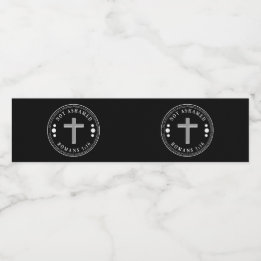 Not Ashamed of the Gospel Christian Verse Water Bottle Label