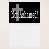 Not Ashamed! Romans 1:16 (with Cross) Tract Cards/ (Front & Back)