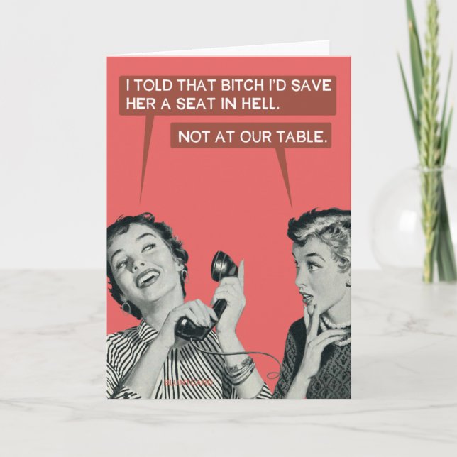 Not at our table.... card (Front)